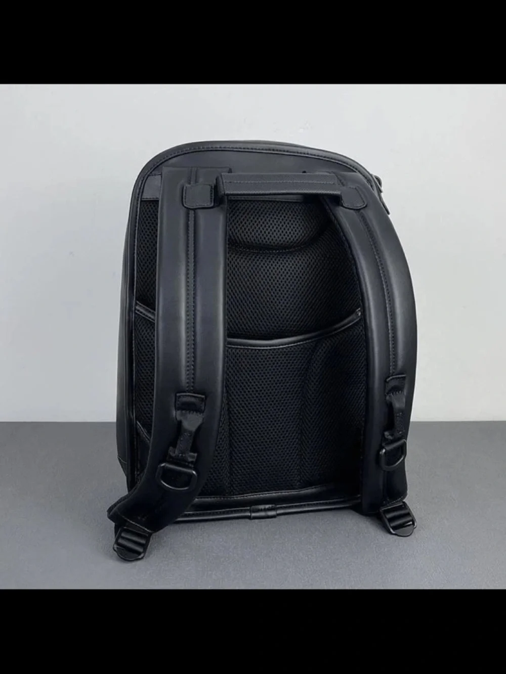 Tumi Black Leather Business Backpack for Men Brand New with tags